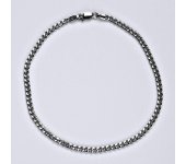 Zlatý náramek, bílé zlato, náramek ze zlata, váha 2,47 g, délka 20,5 cm